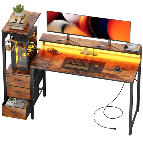 Gaming desk with led lights - led,