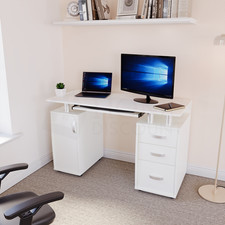 3 Drawer Computer Desk Home