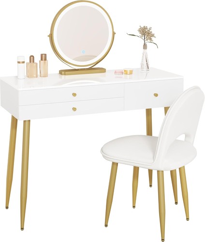 White dressing table wood - white,